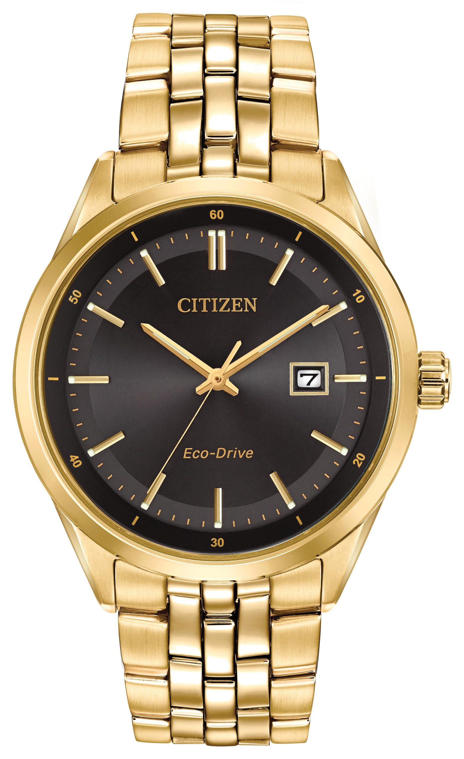 Men's Corso Eco-Drive Watch, Gold with Black Dial
