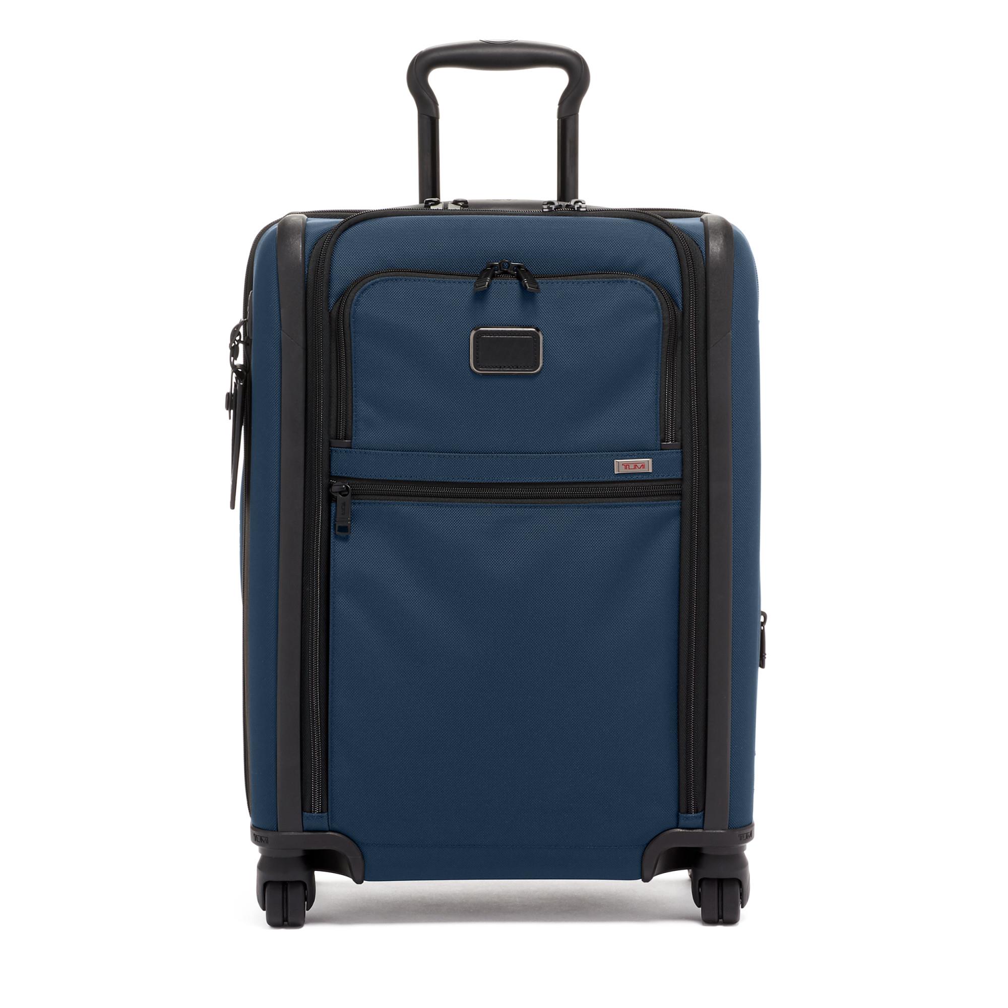 Alpha Continental Dual Access 4 Wheeled Carry-On Navy