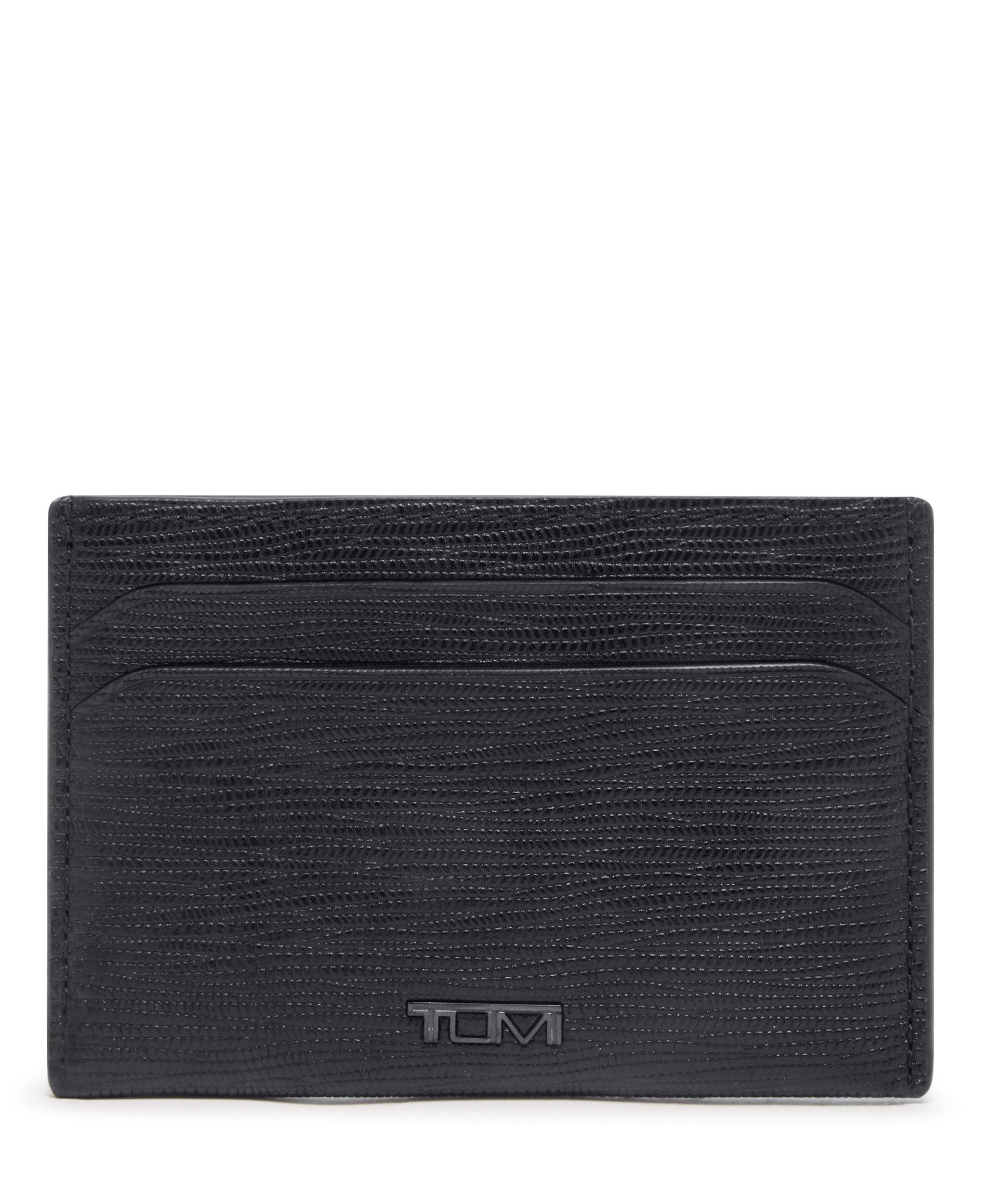 Nassau Slg Slim Card Case - Black Embossed