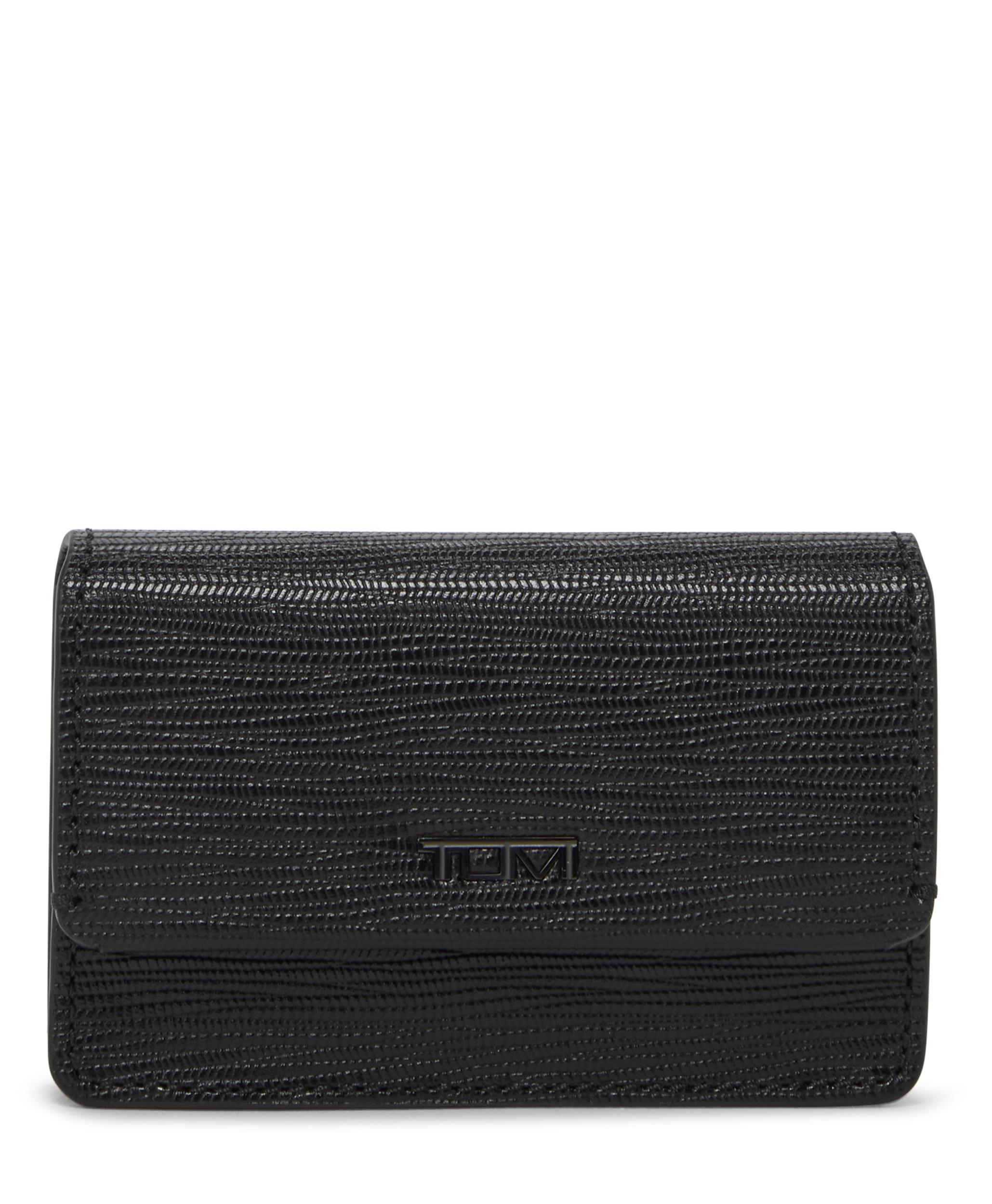 Nassau Business Card Case - Black Embossed