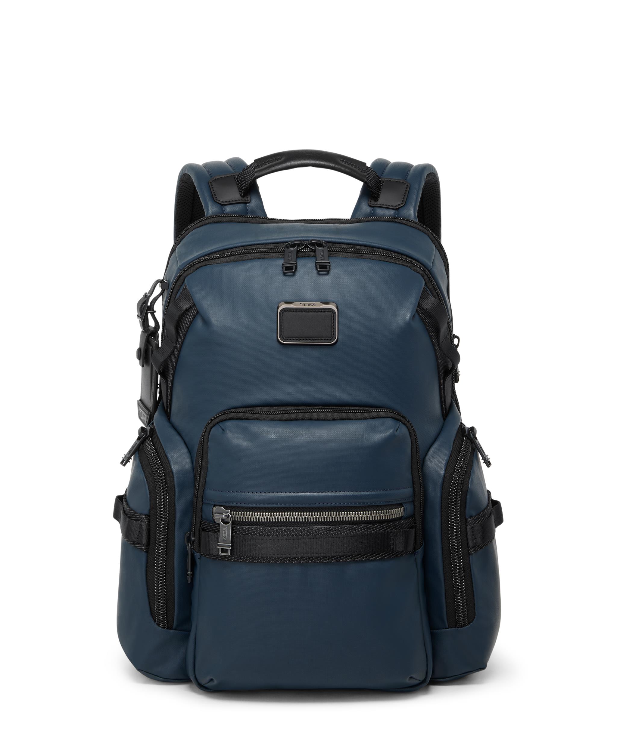 Alpha Bravo Navigation Backpack - Navy Coated Canvas