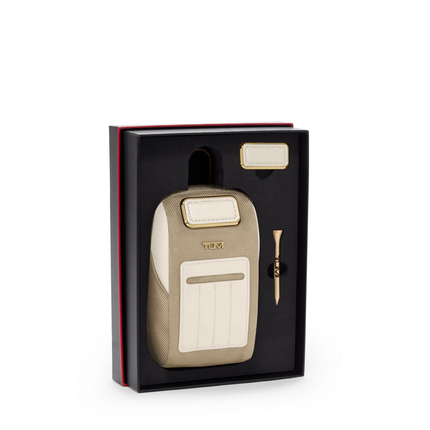 Travel Access. Golf Pouch with Tees- Off White/Tan