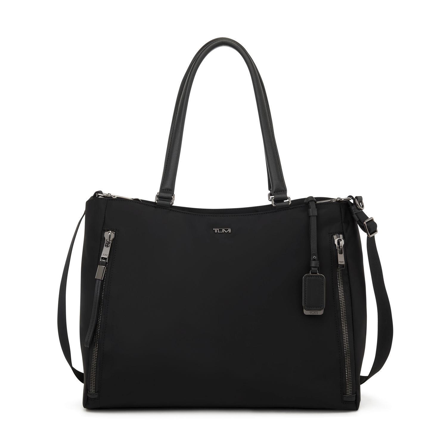 Voyageur Valetta Large Tote- Black/Gunmetal