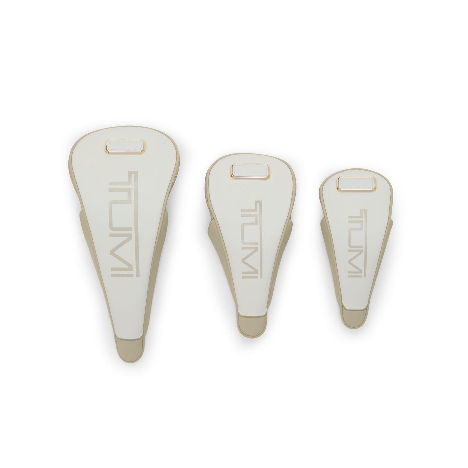 Travel Access. Three Pack Golf Club Cover Set- Off White/Tan