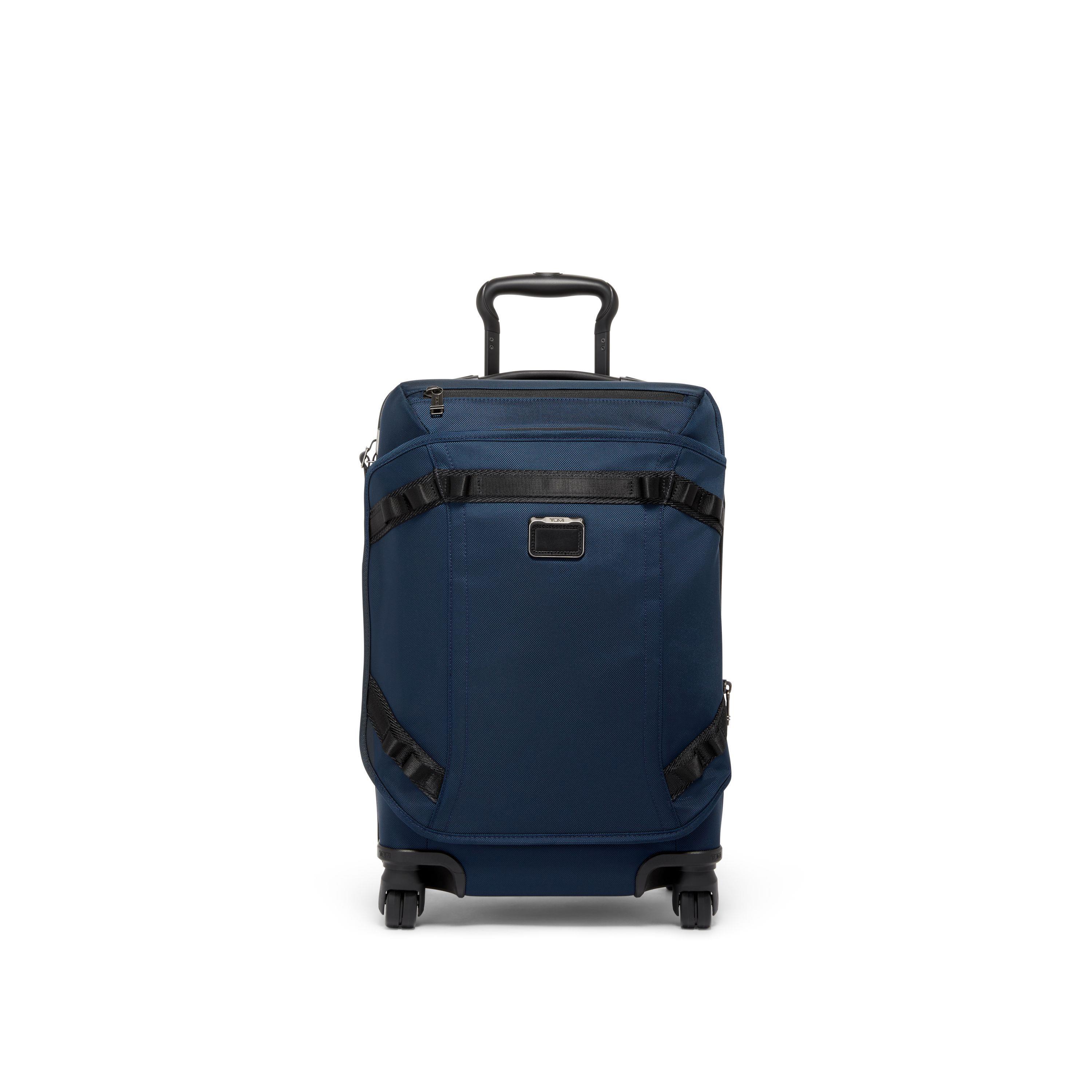 Alpha Bravo International Front Lid Expandable 4 Wheeled Carry On- Navy