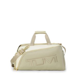Alpha Golf Duffel- Off White/Tan