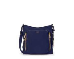 Voyageur Tyler Crossbody - Indigo/Light Gold