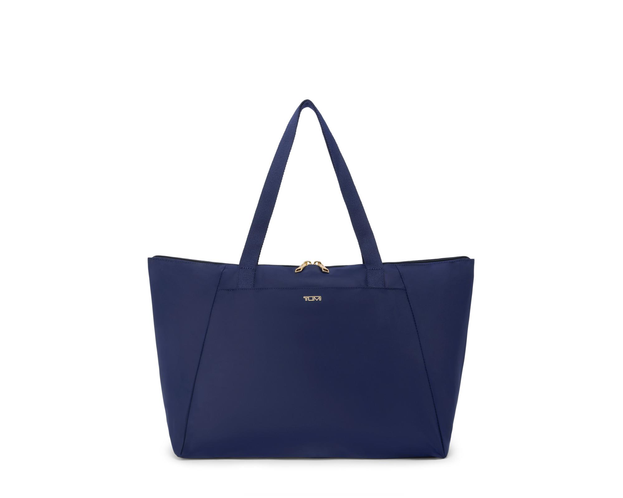 Voyageur Just In Case Medium Tote - Indigo/Light Gold