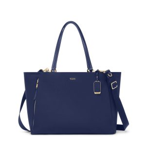 Voyageur Valetta Large Tote - Indigo/Light Gold