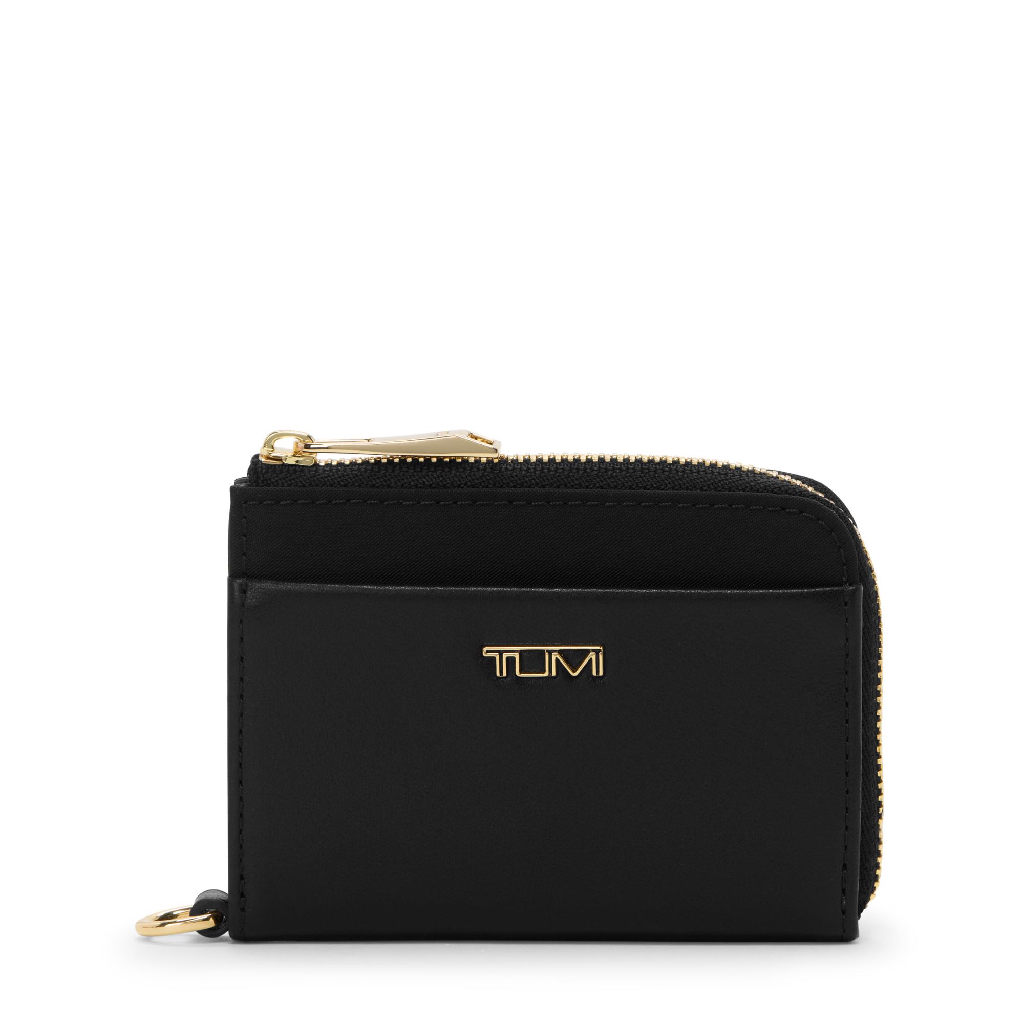 Voyageur Slg L-Zip Card Case - Black/Gold
