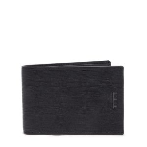 Nassau Slg Slim Single Billfold - Black Embossed