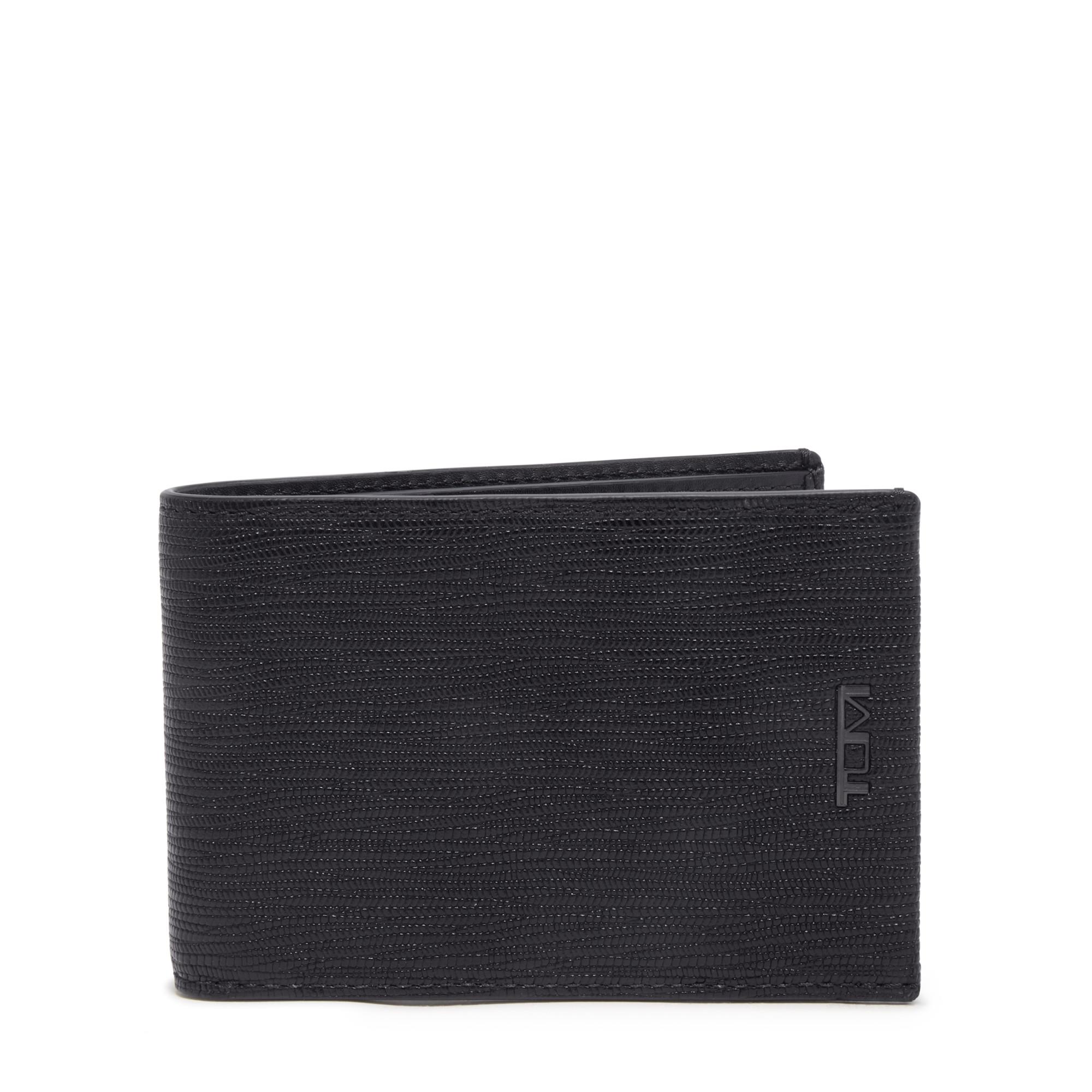 Nassau Slg Slim Single Billfold - Black Embossed