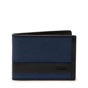 Alpha Double Billfold- Navy